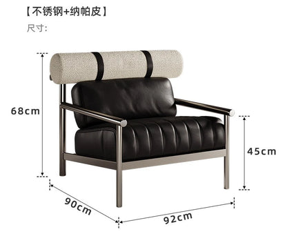 Single sofa chair creative metal homestay lazy leisure chair