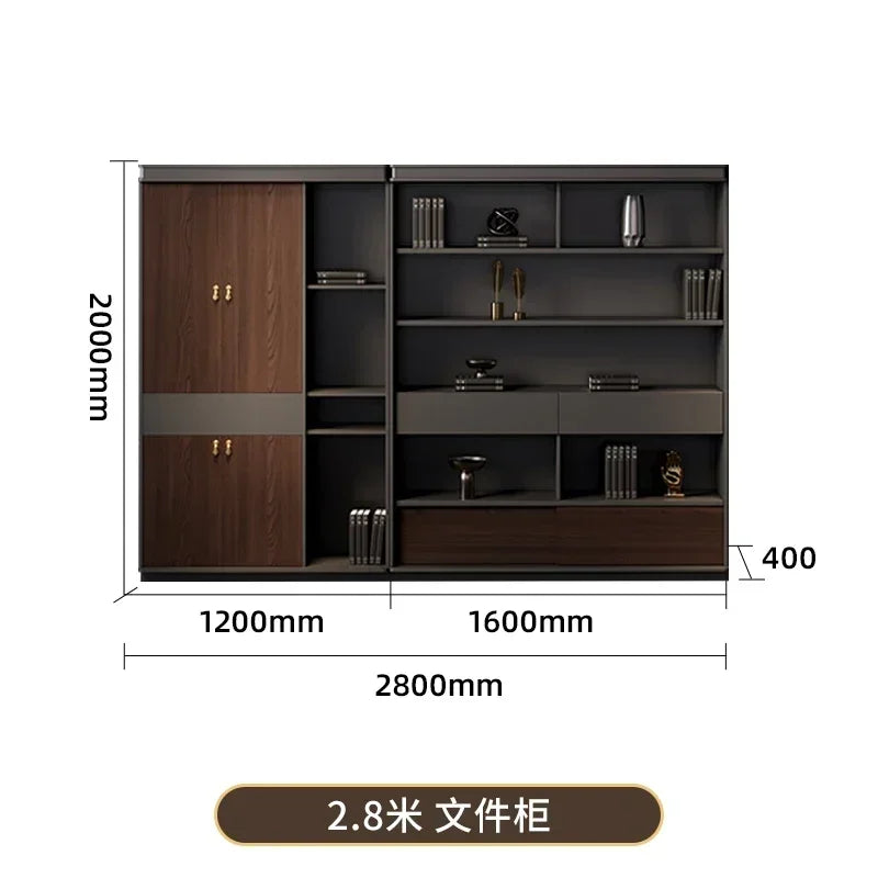 Filing Cabinet Luxury Large Computer Tables Modern Minimalist Executive Manager President Table Office Combination Furniture