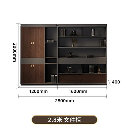 Filing Cabinet Luxury Large Computer Tables Modern Minimalist Executive Manager President Table Office Combination Furniture