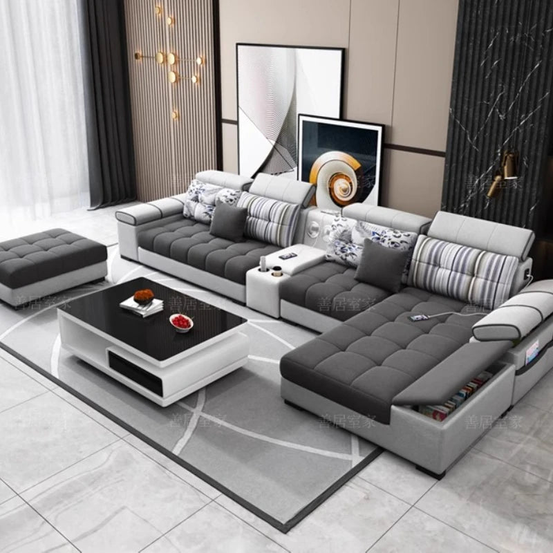 Classic Storage Sofa Adults Comfortable Corner Modern Sofa Living Room Designer Floor Muebles Para Habitacion Home Accessories