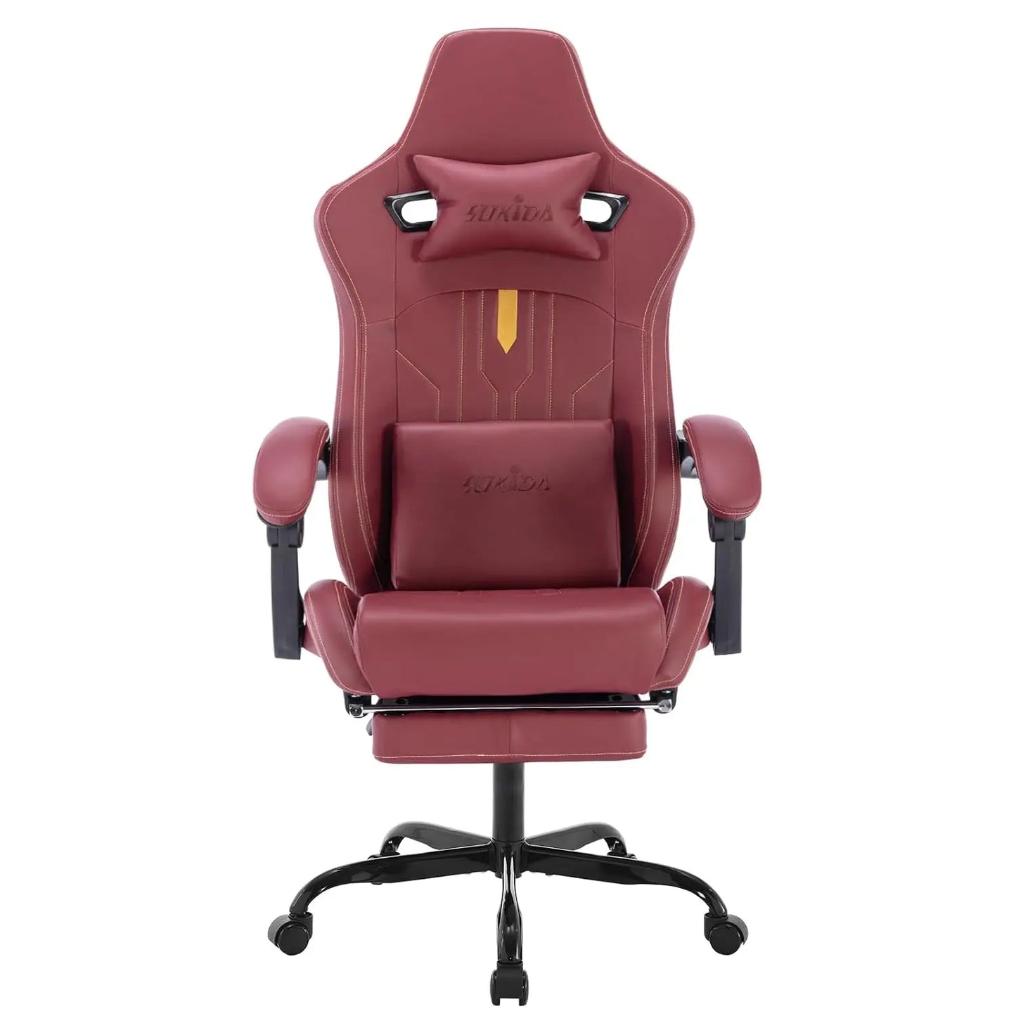 Adjustable Racing Ergonomic Gaming Computer Chair With Footrest & Massage Lumbar Cushion, Custom