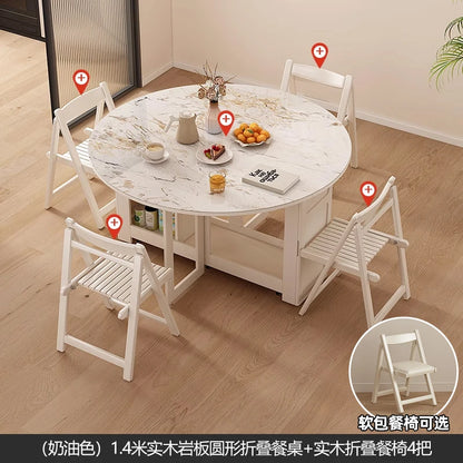 Waterproof Chair Dining Table Breakfast Modern Chair Side Dining Table Space Savers Round Set Sala Da Pranzo Home Furnitures