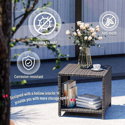 Hot SalesDygj Modern Design Outdoor Patio Furniture Durable & Comfortable Wicker Rattan Sofa Set & Garden Chair For Courtyard &