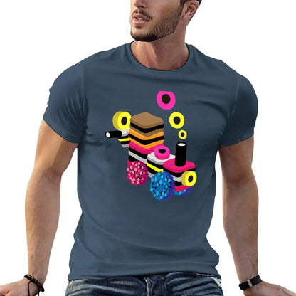 funny shirts t quality cotton t T-Shirt Allsorts man Train Liquorice high shirts