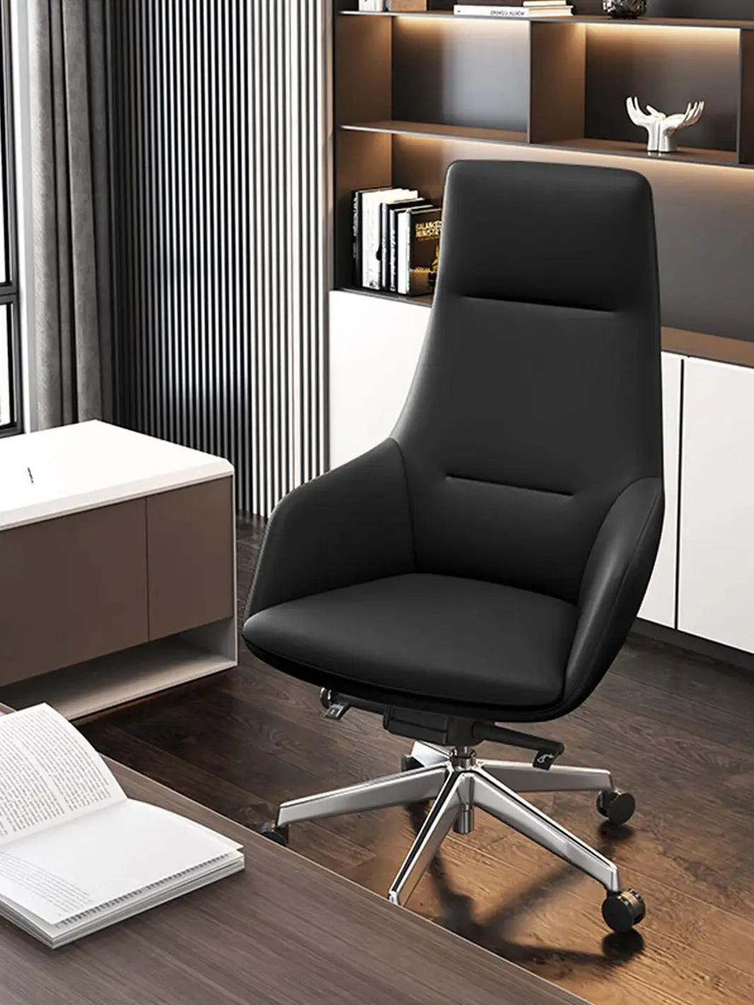 Ergonomic Office Chair Adjustable Swivel Desk Chair Lumbar Support Home Office Computer Chair