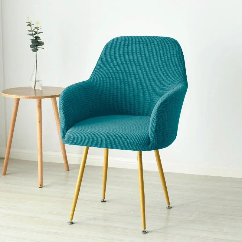 Elastic Polar Fleece High Arm Chair Covers Dining Adjustable Armchair Cover Hotel Bar Seat Slipcover Home Wedding Decoration