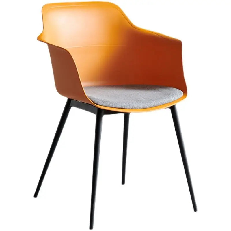 Modern Simple Living Room Chair Plastic Cushion Chair Home Restaurant Armchair Nordic Leisure Chairs Backrest Desk Chairs