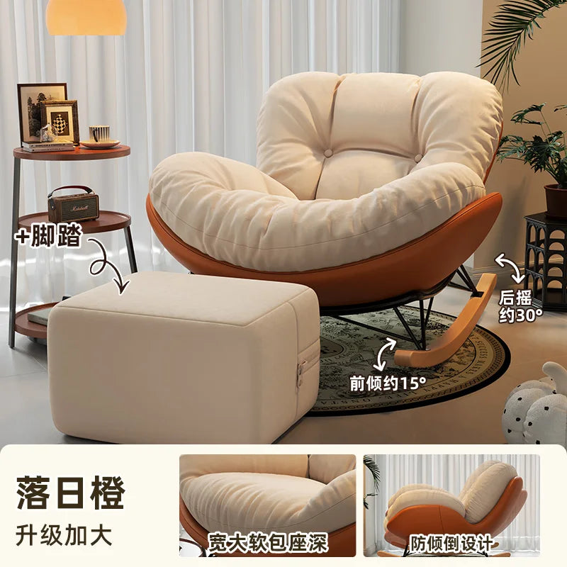 Unique Arm Chairs Rocking Lounge Salon Bedroom Lazy Relax Modern Reading Living Room Chairs Lounge Fauteuil Trendy Furniture