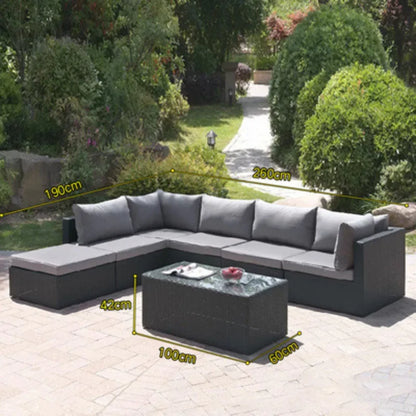 Imitation rattan sofa leisure courtyard garden sun room outdoor outdoor balcony corner waterproof
