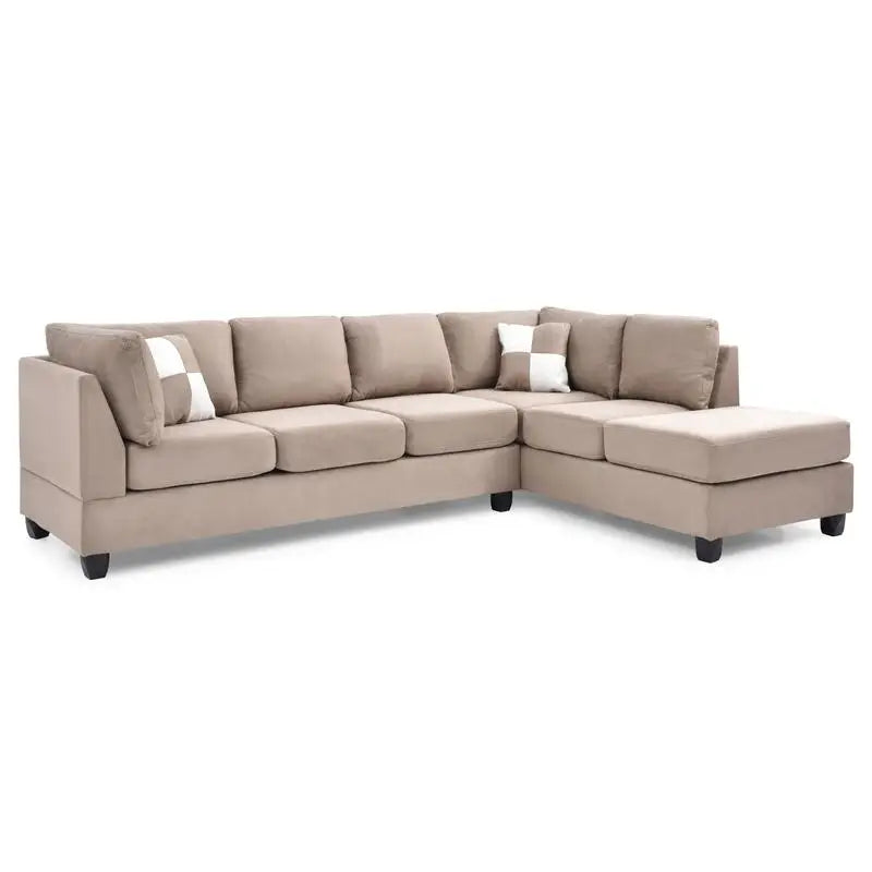 Mocha Sectional Sofa (3 Boxes) - Stylish and Comfortable Living Room Furniture