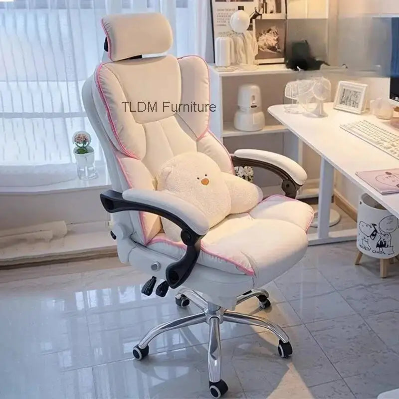 Mobile Ergonomic Office Chair Recliner Computer Bedroom Accent Office Chair Gameing Study Sillas De Oficina Office Furniture