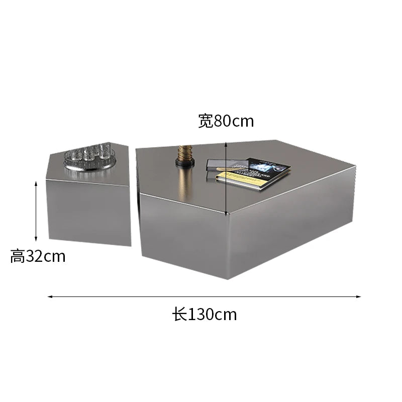 Glam Simple Coffee Table Ornaments Frame Design Storage Coffee Table Modern Aesthetic Meubles De Salon House Accessories