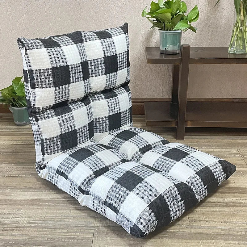 Lazy sofa single tatami bedroom balcony dormitory small sofa bed back chair folding cute floor chair