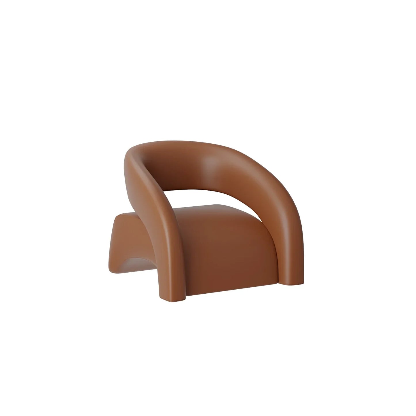 small apartment curved beauty salon Internet celebrity clothing store, rest area negotiation, black leather sofa
