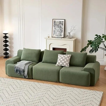 Boneless Luxury Couches for Living Room – Modular Sectional with Plush Corduroy Upholstery, Convertible Oversized No Assembly