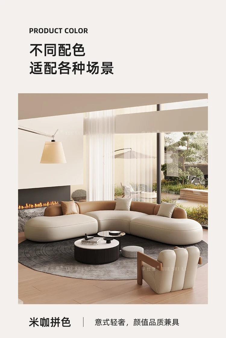 Hotel Curved Sofa Designer Leisure High Quality Hallway Aesthetics Modern Balcony Sofas Leisure Gaming Muebles Home Furniture