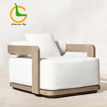 Teak Outdoor Furniture Hotel Luxury Outdoor Furniture Modular Cushion Couch Outdoor Lounge Patio Furniture Sofa Set
