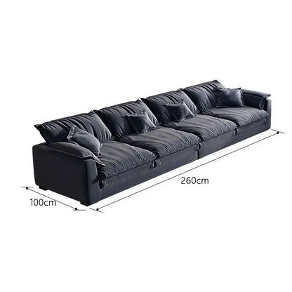 &S Comfy Modern Rectangular Sectional Sofa with Pillows Deep Seat Extra Large Couches Over Size Corner Sofa Living Room Sofas*