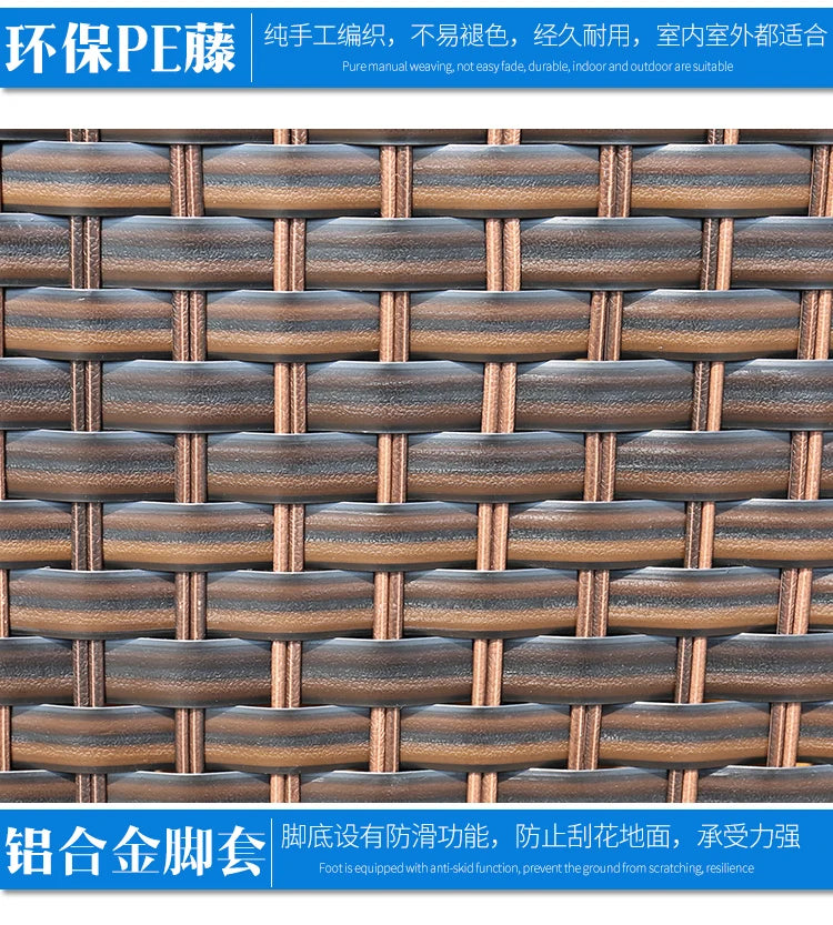 Leisure Courtyard Garden Sofas Outdoor Simple Homestay Coffee Table Garden Sofa Terrace Pe Rattan Furniture Sofá Exterior MHHYSF