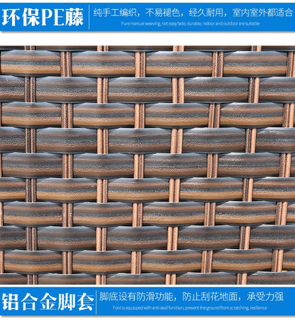 Leisure Courtyard Garden Sofas Outdoor Simple Homestay Coffee Table Garden Sofa Terrace Pe Rattan Furniture Sofá Exterior MHHYSF