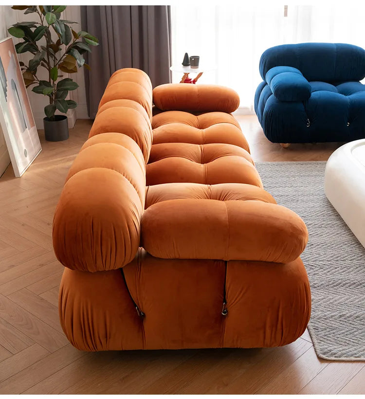 Modular Sofa Set Reclining Sectional Cube Chair Modern Minimalist Nordic Fabric Living Room Furniture for Home Decor Sofas