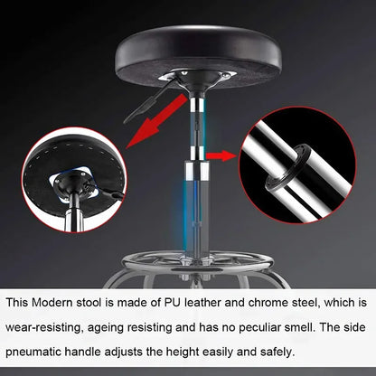 Adjustable Height Swivel Medical Clinic Classic Style Tattoo Spa Salon Barber Shop Stool Chair With Wheels