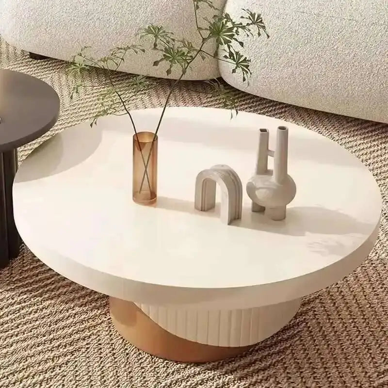 Table ronde unique, tables modernes, table basse, table basse glamour, esthétique, luxe, minimaliste, glamour, meubles de salon Basseliving