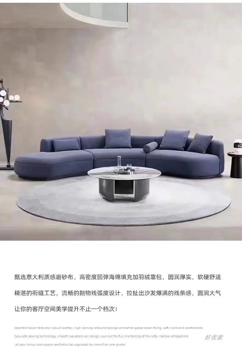 JC Semicircular Curved Special-shaped Sofa, Resting Area, Reception, Beauty Salon Office, Hotel Lobby, Sales Office,