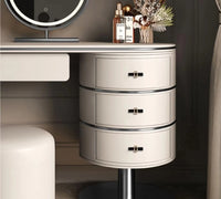 Custom Light Luxury Bedroom Furniture High Quality Wooden Dressing Table Set Smart LED Makeup Mirror Vanity Table with Drawers