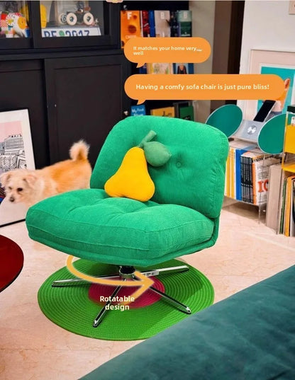 Modern Living Room Furniture Single Sofa Chair Corduroy Lounge Chair, Small Space Accent Chair Comfortable Reading Chair