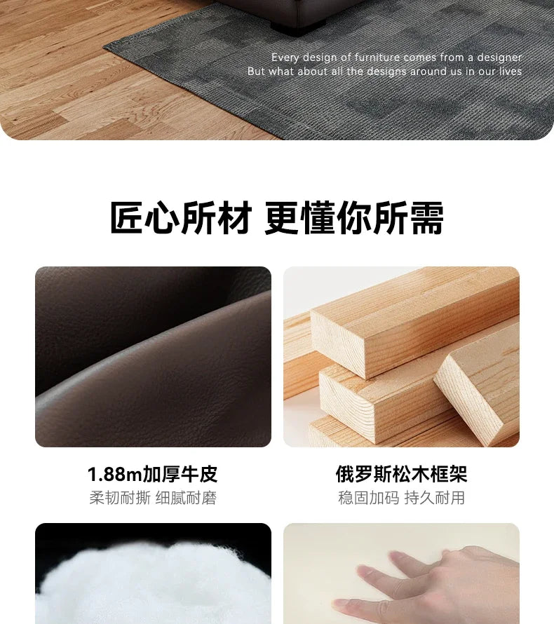 Floor Designer Living Room Sofas Couch Leather Nordic Minimalist Sofas Relaxing Room Decor Sillon Cama Lounge Suite Furniture