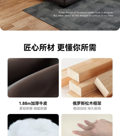 Floor Designer Living Room Sofas Couch Leather Nordic Minimalist Sofas Relaxing Room Decor Sillon Cama Lounge Suite Furniture