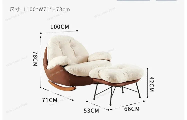 Rocking Lounge Living Room Chairs Gaming Mobile Reading Designer Chairs Luxury Bedroom Comfortable Fauteuil Salon Home Furniture
