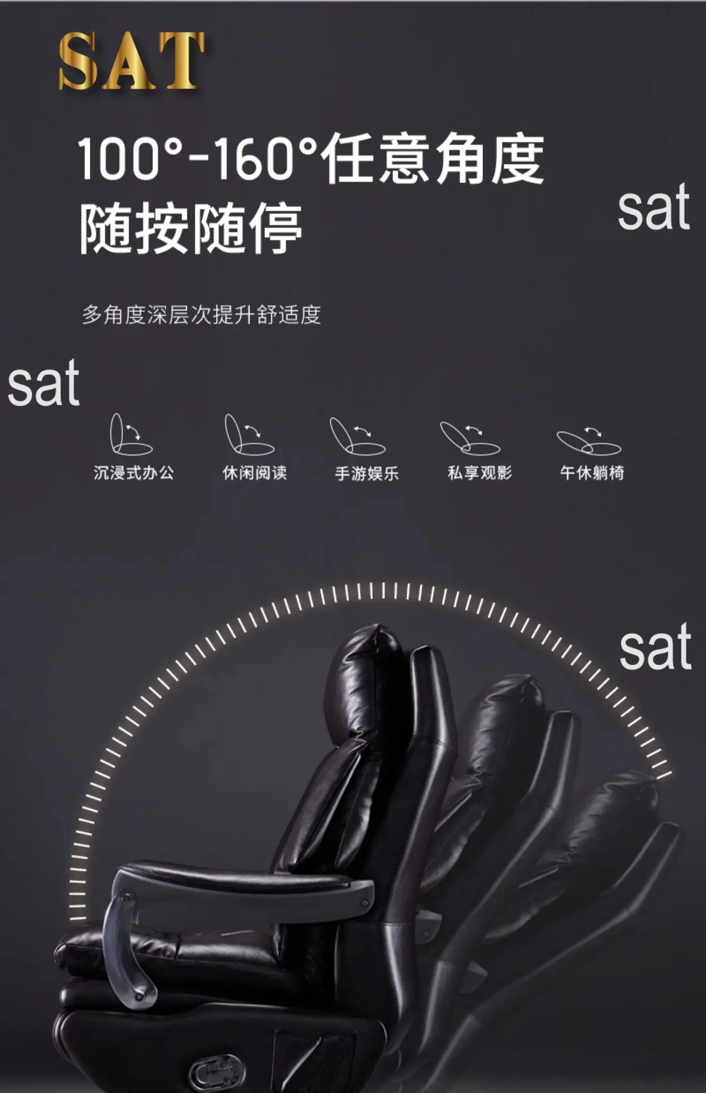/Electric Leather Boss Chair Modern Design Comfortable Ergonomic Trendy Chair Swivel Arm Footrest Salon Silla Oficina Furniture
