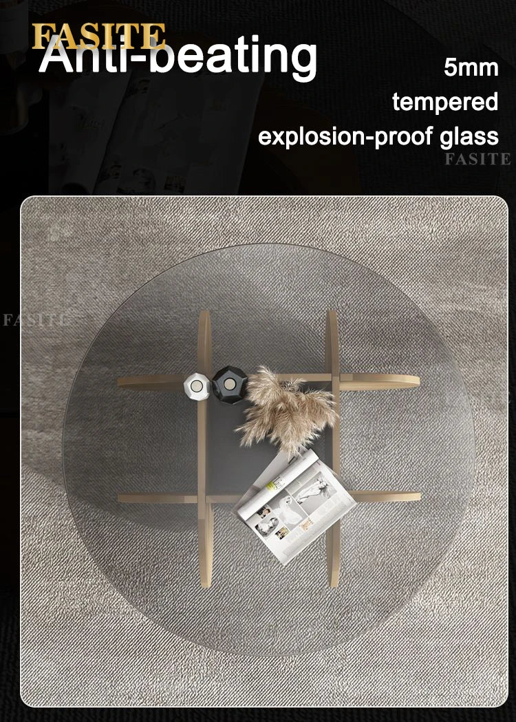 Unique Display Coffee Table Clear Ornaments Aesthetic Minimalist Coffee Table Luxury Design Mesa Centro Salon Home Furniture