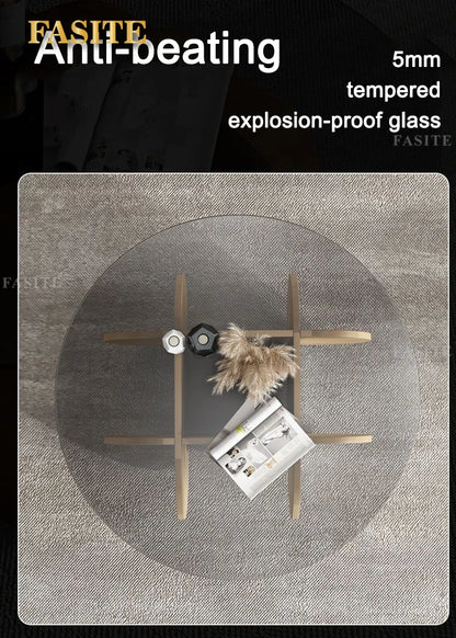 Unique Display Coffee Table Clear Ornaments Aesthetic Minimalist Coffee Table Luxury Design Mesa Centro Salon Home Furniture