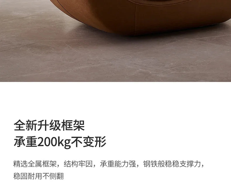 Hot sales Luxury Curved Couch Living Room Single Lazy Boneless Living Room Sofas Modern Living Room Furniture