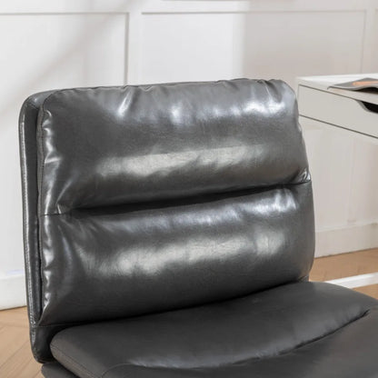 Bizerte Adjustable Swivel Criss-Cross Chair Wide Seat/ Office Chair/Vanity Chair Gray