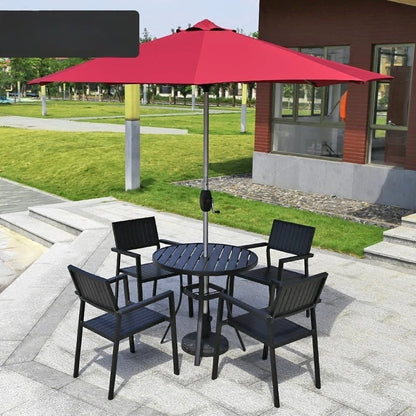 Outdoor parasol, villa cafe, milk tea shop, open-air dining bar, central column umbrella