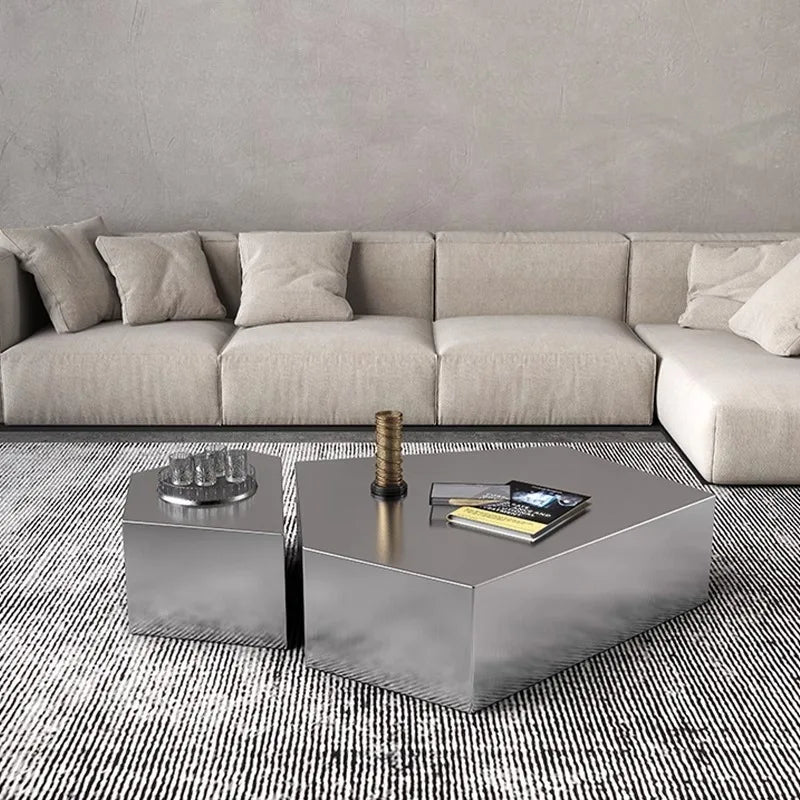 Glam Simple Coffee Table Ornaments Frame Design Storage Coffee Table Modern Aesthetic Meubles De Salon House Accessories