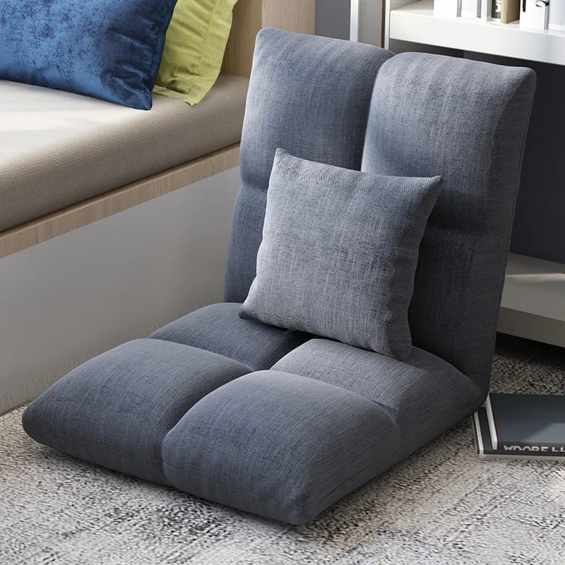 Lazy sofa single tatami bedroom balcony dormitory small sofa bed back chair folding cute floor chair