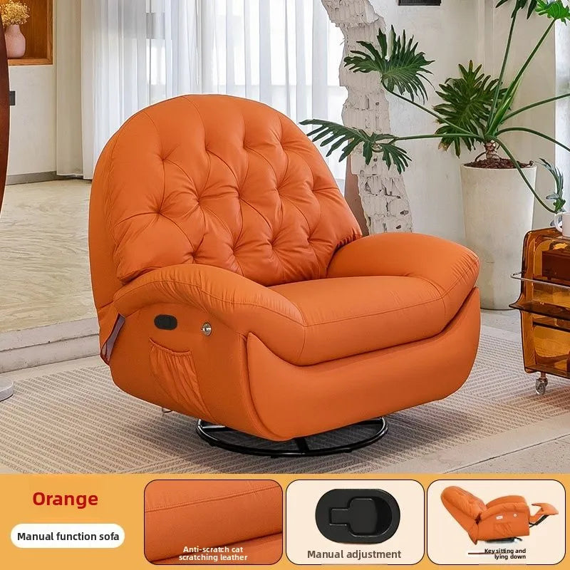 Electric Recliner Lounge Chair Multi Functional Lazy Rocking Sofa Seat Space Saving Single Chair for Living Room Balcony