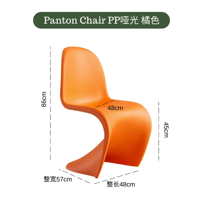 Dining chair Makeup stool Home Nordic minimalist high-end creative style plastic beauty chair