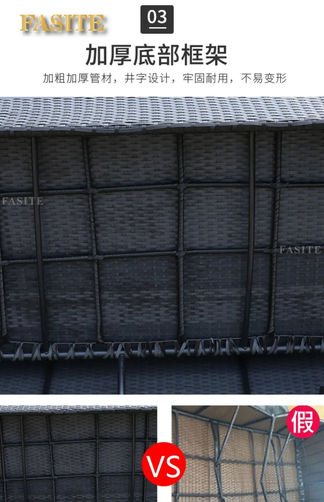 Rattan woven sofa combination terrace leisure outdoor rattan furniture garden courtyard waterproof