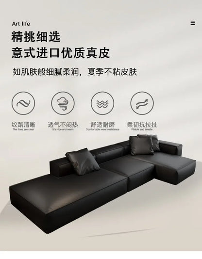 Nordic Minimalist Living Room Sofas Leather Sex Recliner Designer Lounge Sofas Garden Relaxing Designer Divano Salon Furniture