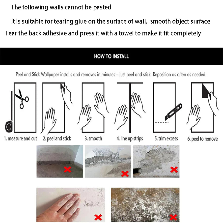 1 roll of marble self-adhesive wallpaper PET waterproof, flame-retardant, oil proof sticker background wall decorative wallpaper