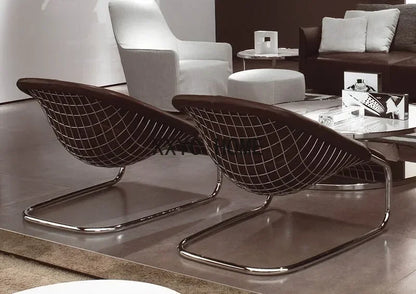 Nordic Light Luxury Villa Cafe Leisure Chair Italian Minimalist Living Room Recliner
