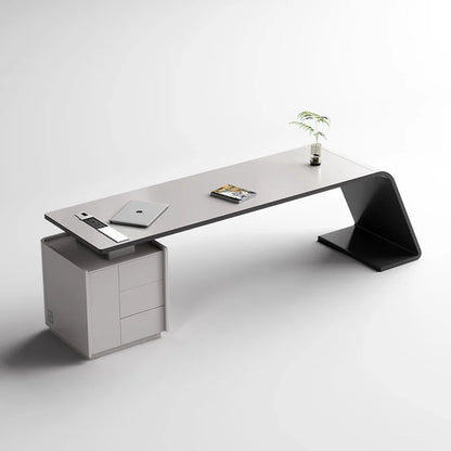 Table Bureau Blanc Mesas Gaming Tables Rotating Bookcase Office Furniture Offices Wood Desk Organizer Laptop Stand Room Desks