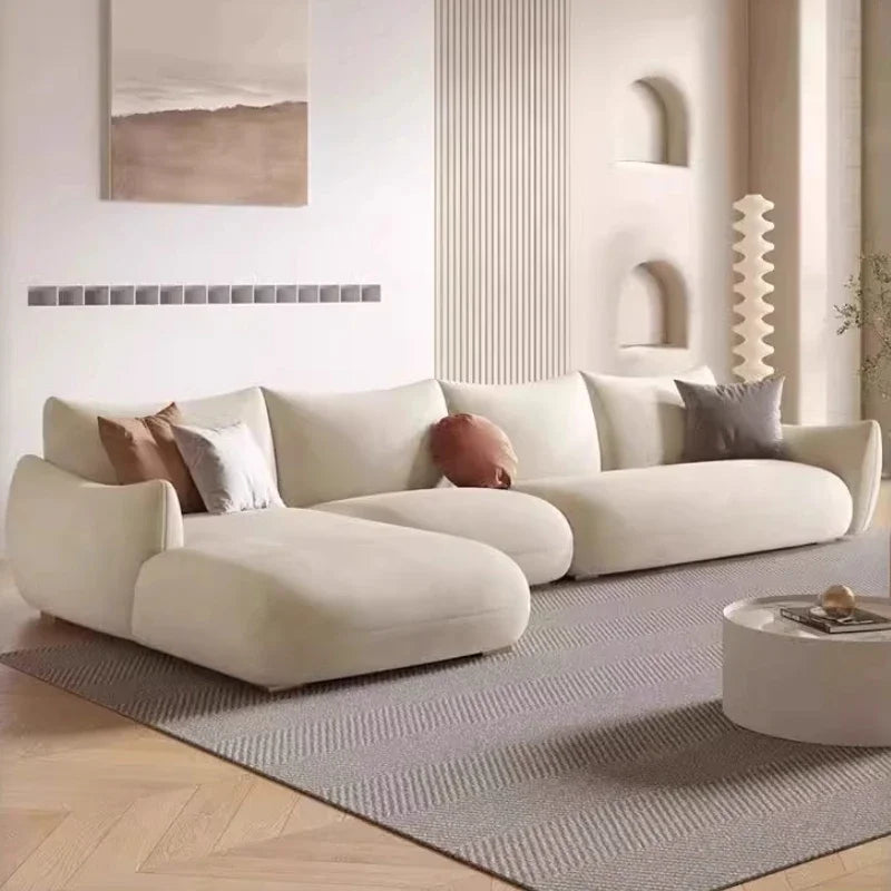 Nordic Cloud Living Room Sofas Cream Loveseat Tiny House Comfortable Living Room Sofas Relaxing Ergonomics Muebles Furniture