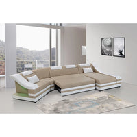 Genuine Leather White Sofa Living Room Furniture Cream Modern Pu Leather Sofa Set